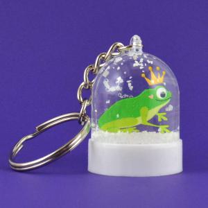 Porte-clés boule à neige Le prince grenouille