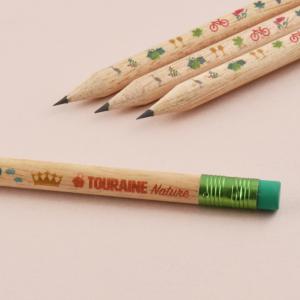 Réalisation pour l'office de tourisme de Tourraine Nature, crayon papier
