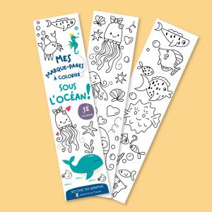 Marque-pages à colorier