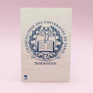 Carte postale en bois français